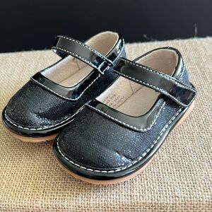 Alligator Toddler Mary Jane Shoes with squeakers .